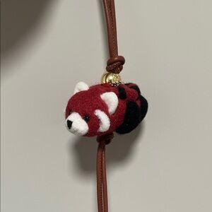 Loewe Red and Black Panda Key Holder